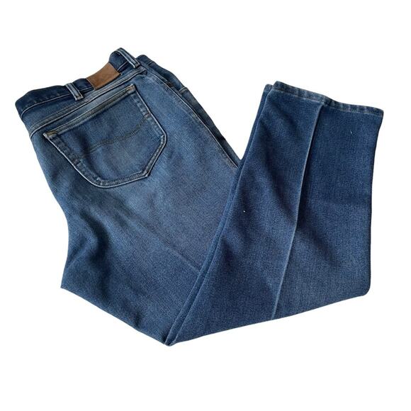 Lee Jeans Vintage 1990s Straight Leg Soft Worn Distressed 42 x 30 EUC - Picture 1 of 12